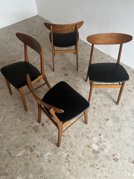 Image 1 of 4x Original “Farstrup Møbler Model 210 1950s” Dining Chairs