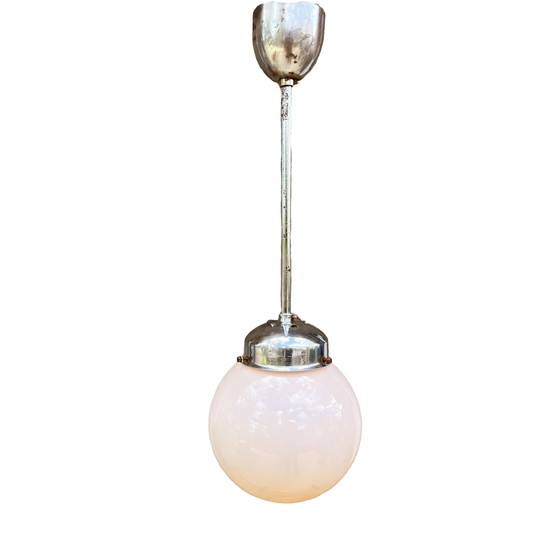 Image 1 of Art Deco hanglamp, Napako, Tsjecho-Slowakije, jaren 1940.