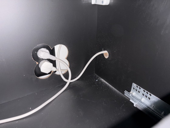 Image 1 of Meuble TV suspendu - 240 cm - Noir mat