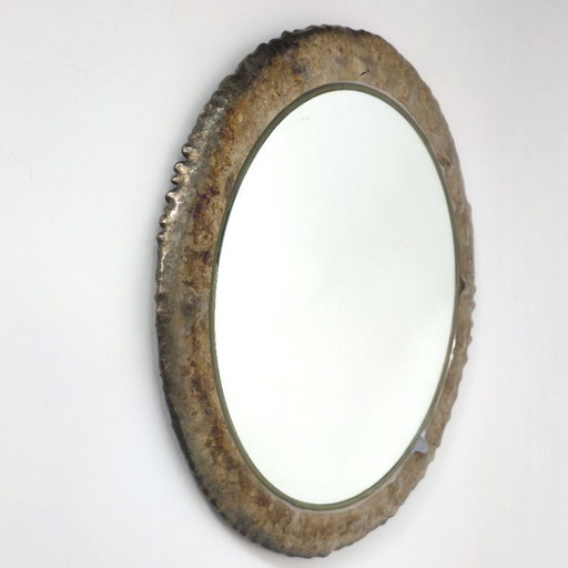 Magnificent mirrors space age, brutalist enamel bronzes