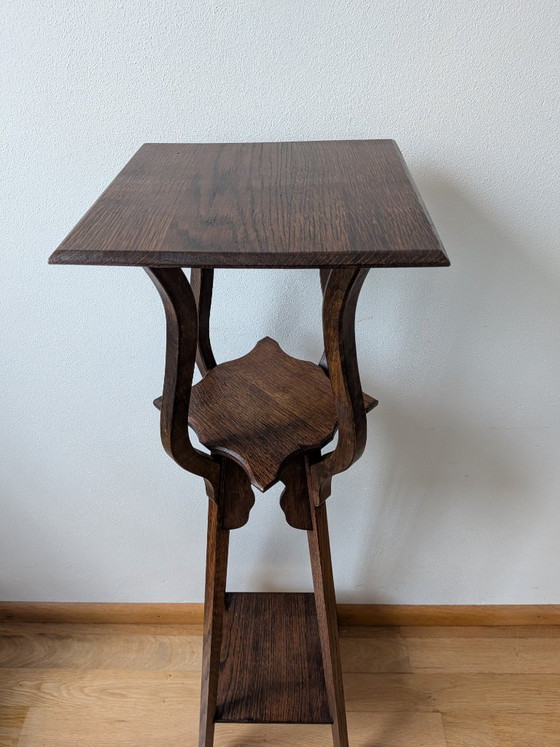 Porte-plantes, piédestal, Art Nouveau – Bois (photo 9 of 17)