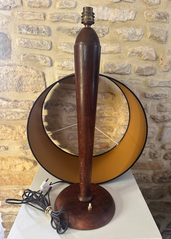LAMPE ART DECO – Textile, Bois (photo 14 of 16)