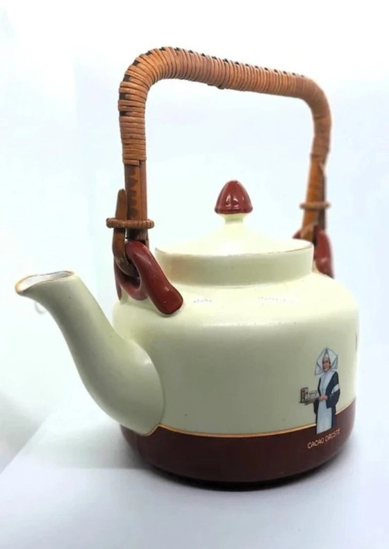 Image 1 of Set vintage del 1935 composto da brocca, tazza e piattino per cioccolata calda Droste.