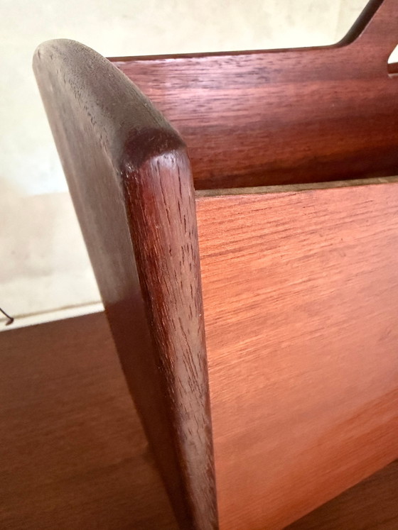 Portariviste vintage scandinavo in teak. – Scandinavian (photo 5 of 9)