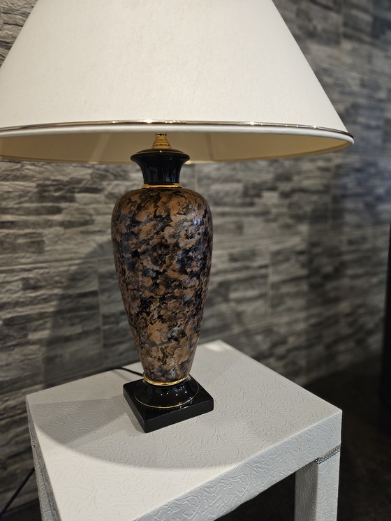 Image 1 of Stijlvolle keramische tafellamp in vintage stijl