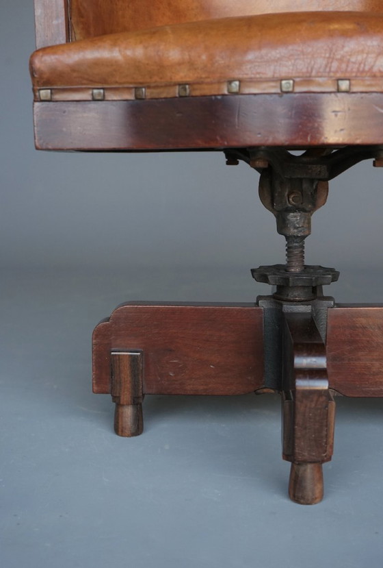 Image 1 of Impresionante silla de escritorio de la Escuela de Ámsterdam o Art Déco, década de 1920