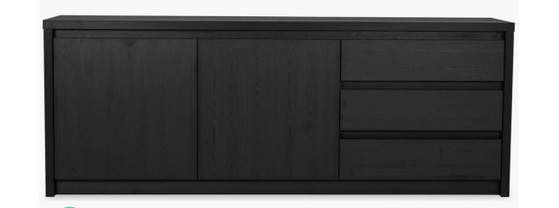 Mooi houten dressoir in zwart met nerf – Lamulux, Wood (photo 13 of 15)