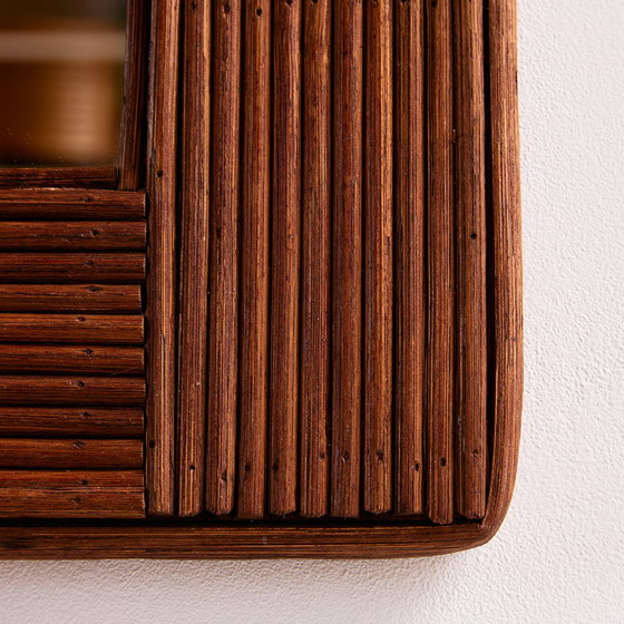 Image 1 of MK10991 Espejo con marco de caña