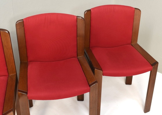 Image 1 of Joe 4x Colombo « modèle 300 » Chaises de salle à manger pour POZZI, Italie – années 1960