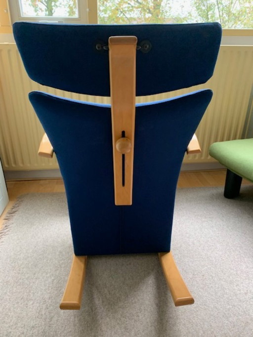 Fauteuil design Duo Balans par Stokke/Varier coloris bleu