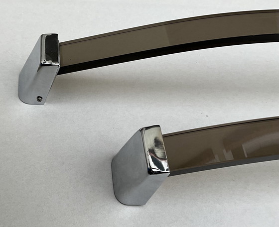 VECA, Italian design bathroom set, double mirror, 70s, Glass, Metal, Silver (photo 5 of 15)
