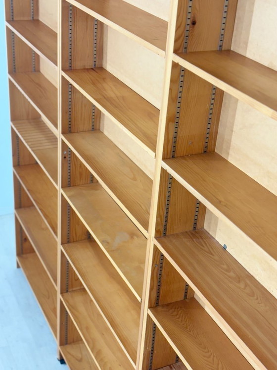 Image 1 of Grande étagère vintage | Étagère des années 1960 | Bibliothèque en pin massif | Modulaire
