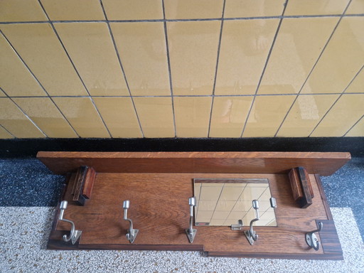 Wunderschöne Garderobe aus der Amsterdamer Schule – Eiche & Coromandel – Art déco 1920er/1930er Jahre