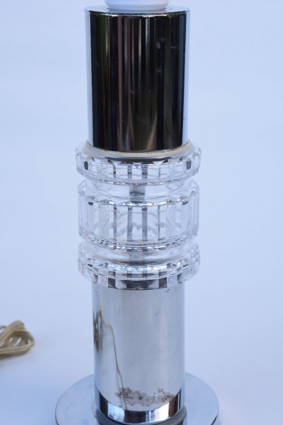 Image 1 of Lampada da tavolo Kosta Boda tipo 1180 in cristallo e cromo