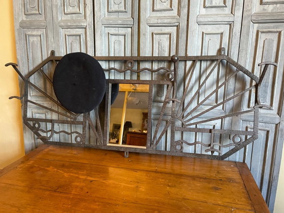 Image 1 of Wandgarderobe, Art-déco-Stil, 1930er Jahre, Französisch