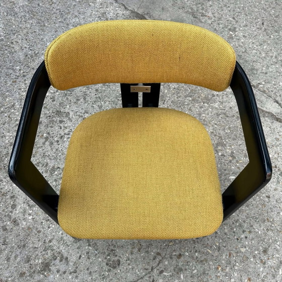 Juego de 8 sillones Pamplona de Augusto Savini, 1960, Sillas de comedor, Madera, Amarillo (foto 5 de 7)