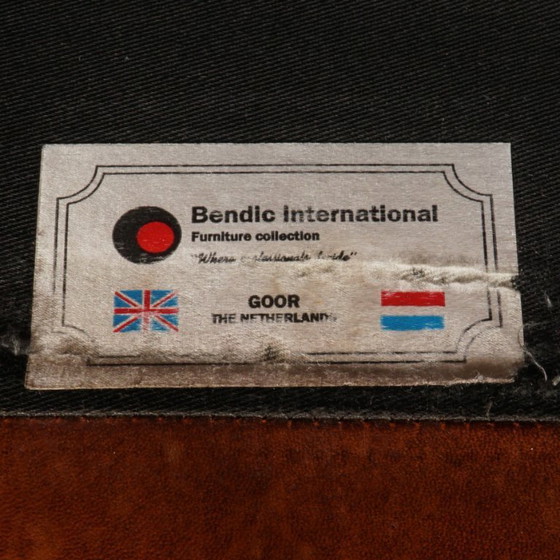 Image 1 of Vintage schaapsleren fauteuil – cognacbruin – Bendic International