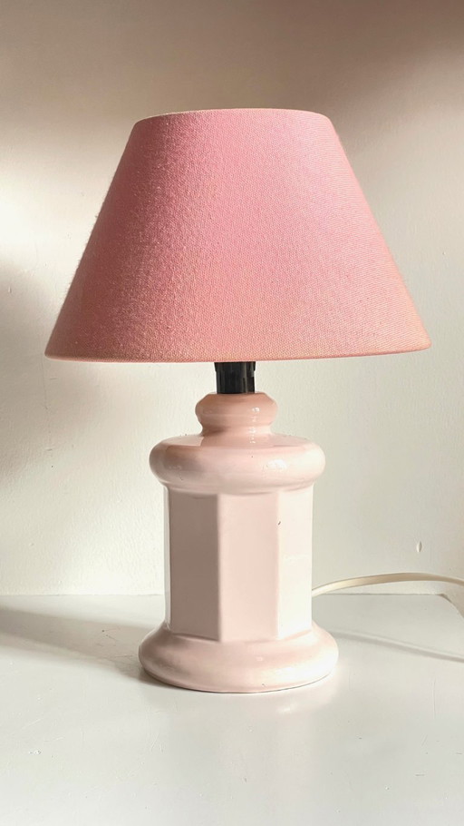 LAMPE Céramique Rose VINTAGE