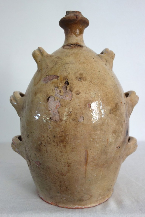 Glazed terracotta jug, Provence, 19th century – Vases, Ceramic (photo 5 of 15)
