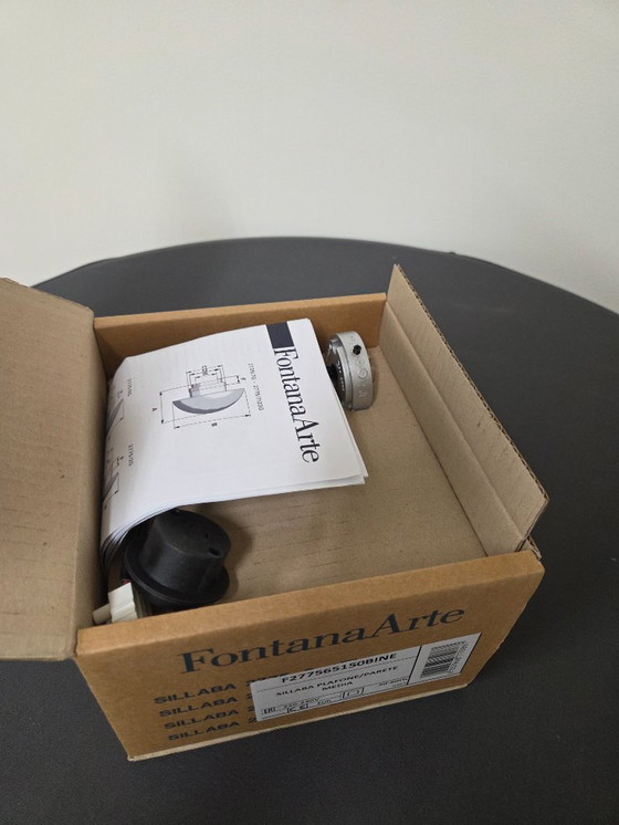 Image 1 of 2x Fontana Arte Sillaba Media wall/ceiling lamps (new)