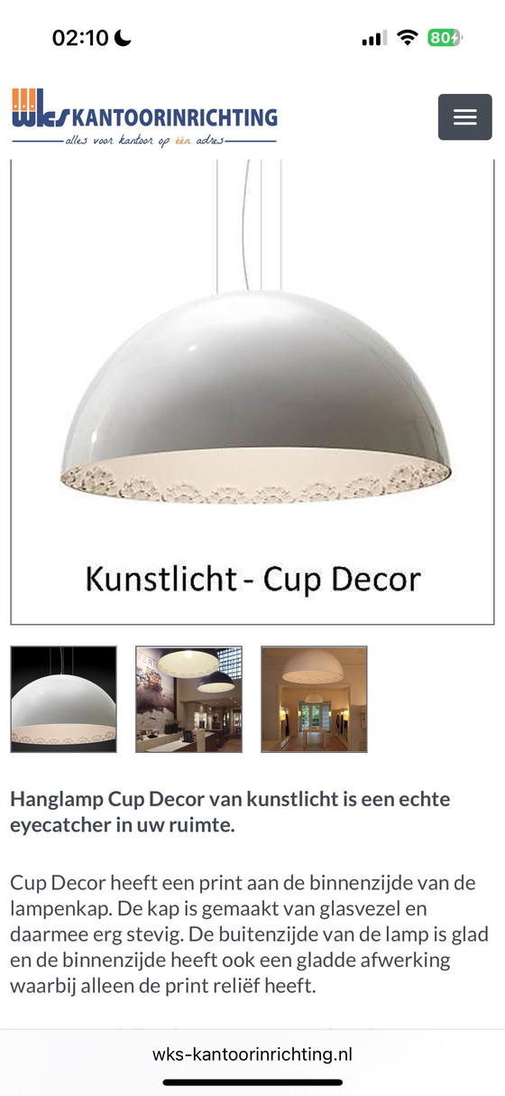 Image 1 of Kunstlichtbecher 100 Skygarden schwarz beige