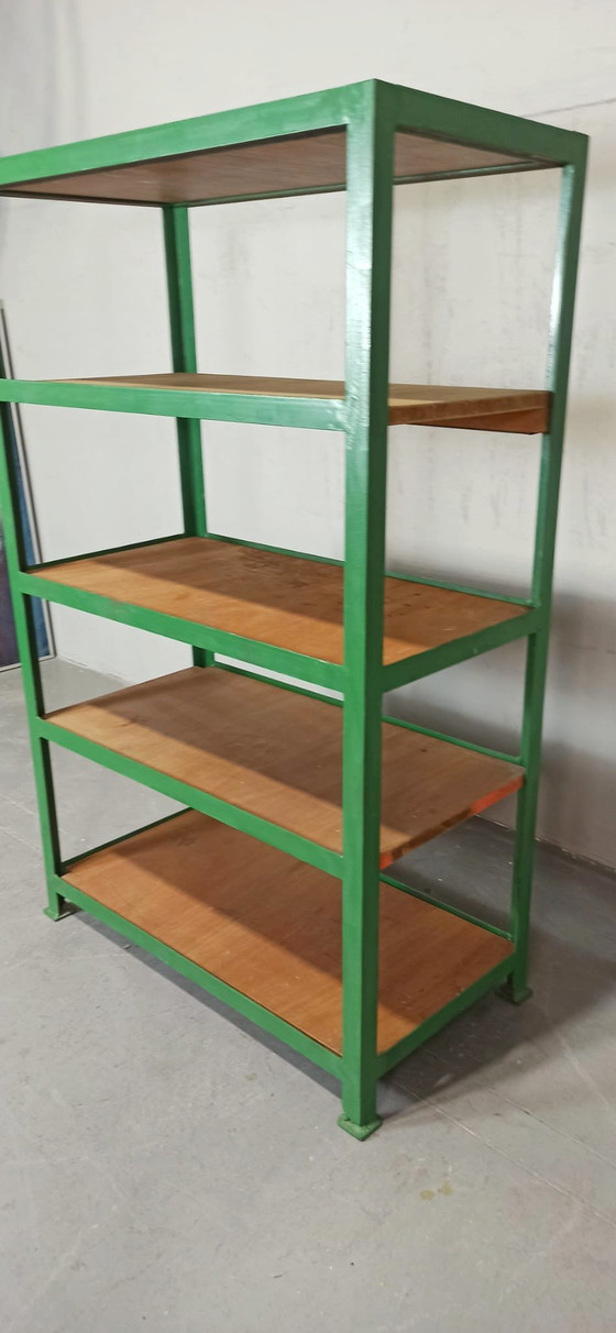 Image 1 of Vintage industrial shelving unit 