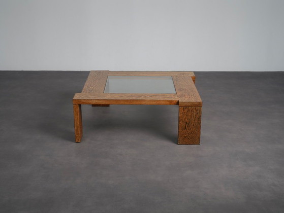 Table basse moderniste en wengé et verre, Pays-Bas, années 1970 – Tables basses, Bois (photo 3 of 7)
