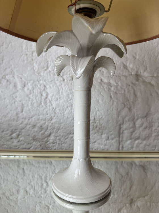 Image 1 of Tommaso Barbi ceramic palm tree lamp, 1960s