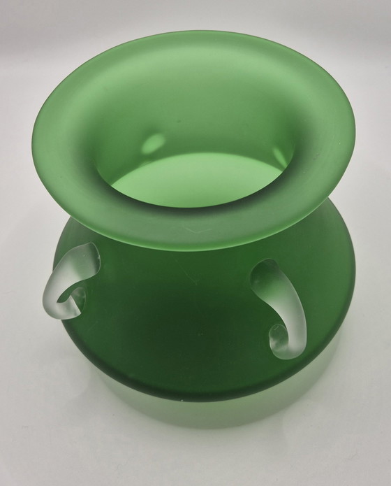 Emerald Green Vase – Decorative Objects, Glass (photo 5 of 5)