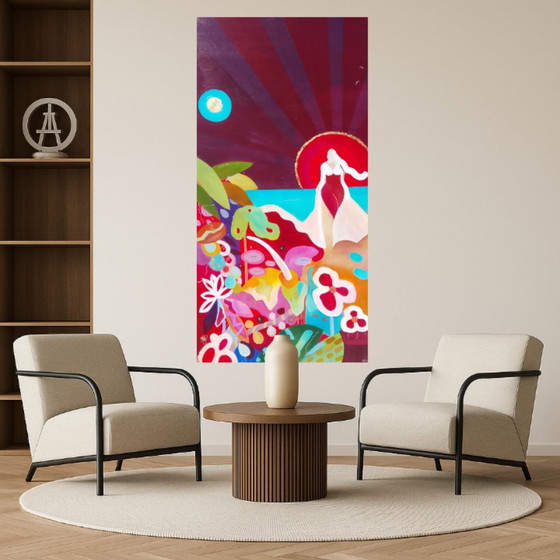 Acrylic painting #Bloom 70x140cm – joart, Paintings & Drawings, Canvas (photo 8 of 15)