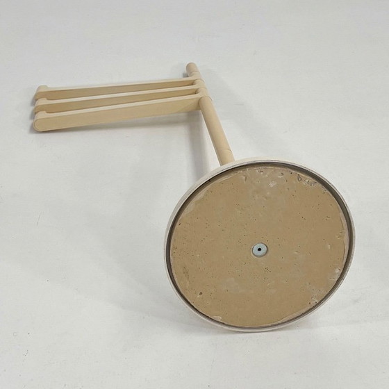 Image 1 of Portasciugamani bianco da terra di Makio Hasuike per Gedy, anni '70