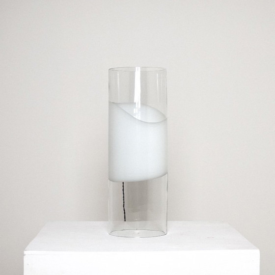 Image 1 of Carlo Nason for A.V. Mazzega LT213 Murano table lamp – white crystal glass design icon