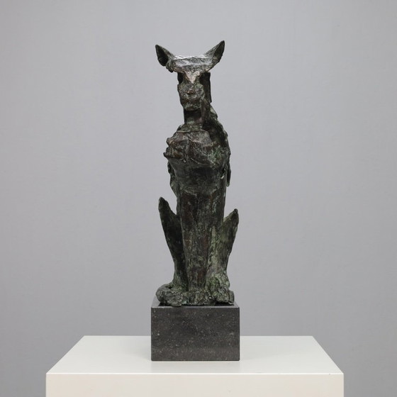 Image 1 of Scultura artistica in bronzo - Gatto maestoso