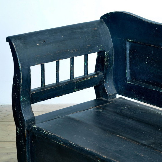 Image 1 of Antique pine drop-top bench, 1900s
