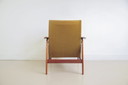 wooden vintage armchair green upholstery