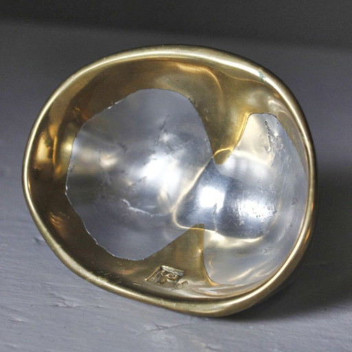 David Marshall Art3 - Messing en aluminium opbergbak, ontwerp uit de jaren 80