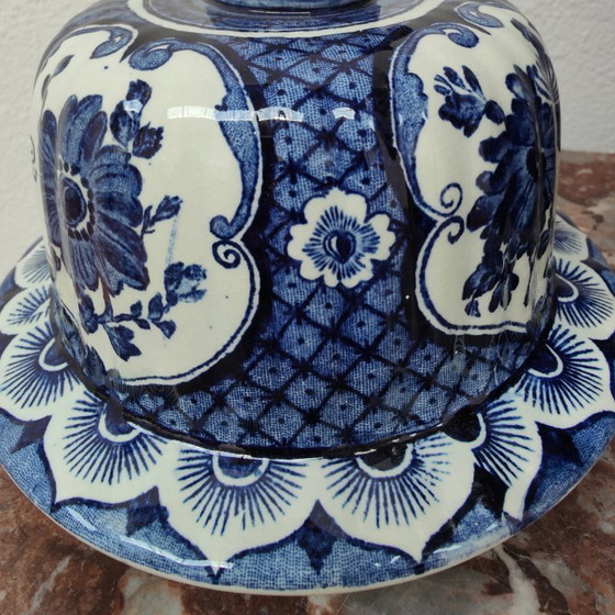 Image 1 of Vaso antico vintage in porcellana con coperchio Petrus Regout