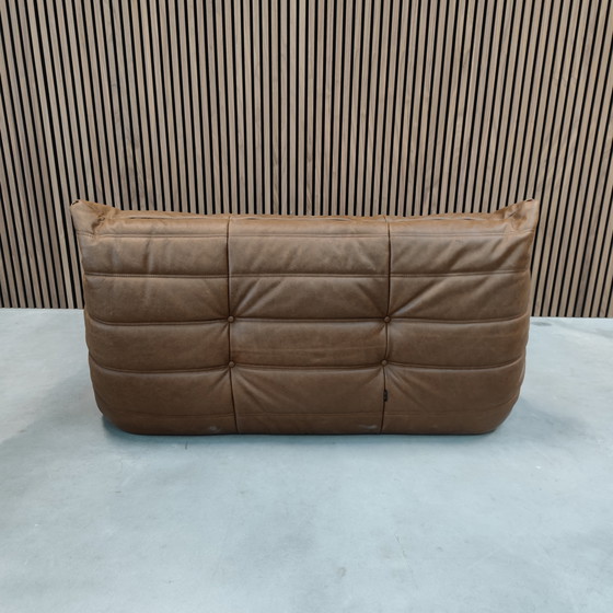 Image 1 of Ligne Roset Togo - Zweisitzer Mokka Naturleder