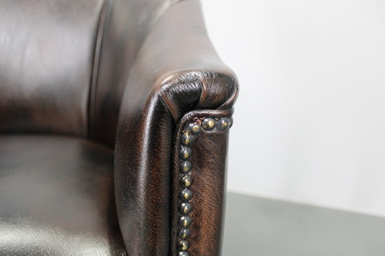 Image 1 of Vintage leren fauteuil, Tsjecho-Slowakije