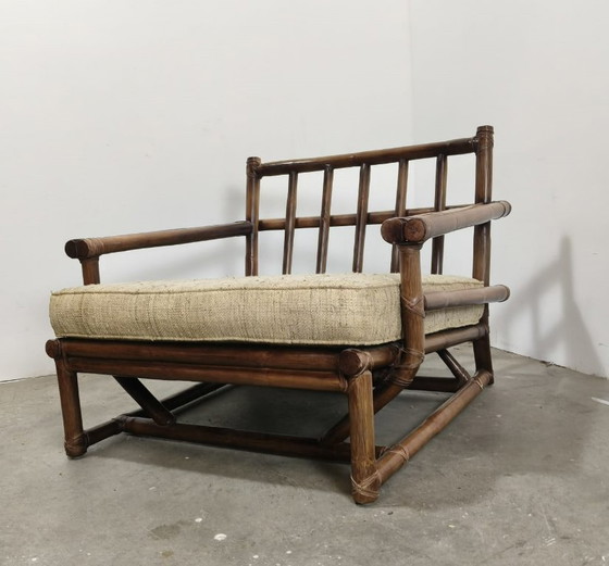 Image 1 of Vintage rattan lounge chairs by McGuire