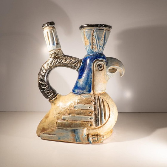 Vaso Sculture in ceramica zoomorfa di Jules Guérin, anni '50 (photo 3 of 13)