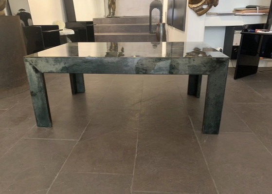 Pergamenttisch von Aldo Tura für Tura Mobili – Couchtische, Wood, Other (photo 4 of 5)