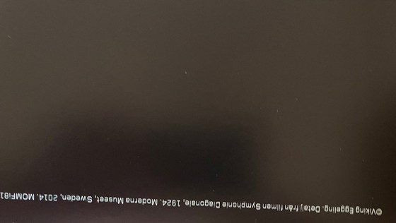 Image 1 of Viking Eggeling, Symphonie Diagonale, 1924, Copyright Viking Eggeling 2014, Gedrukt in Zweden