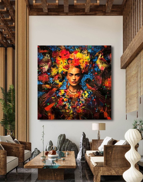 Image 1 of Alberto Ricardo - Frida Kahlo - Artist Canvas
