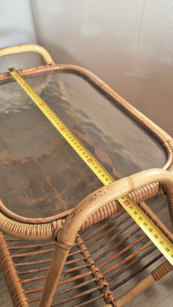 Image 1 of Set da salotto vintage in bambù Rohé Noordwolde