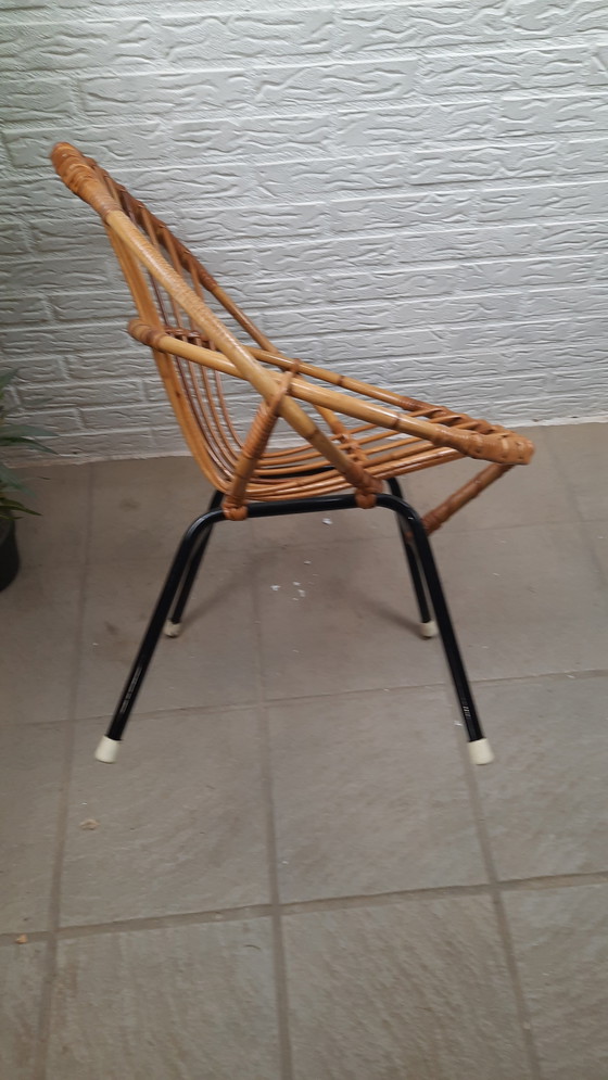 Image 1 of Poltrona vintage in rattan Rohe Noordwolde