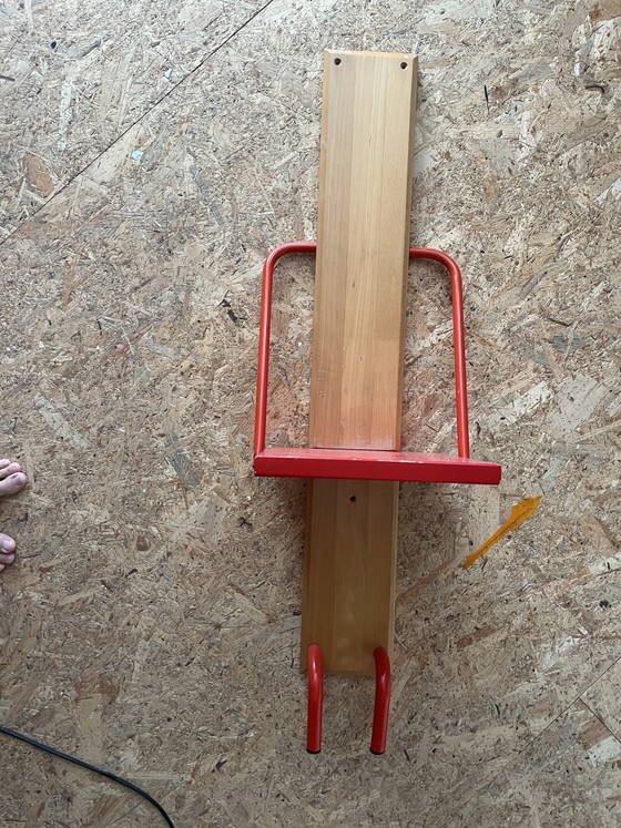 Image 1 of RARE IKEA SOLID WOODEN & STEEL VIGAR FOLDING CHAIR, 1993

