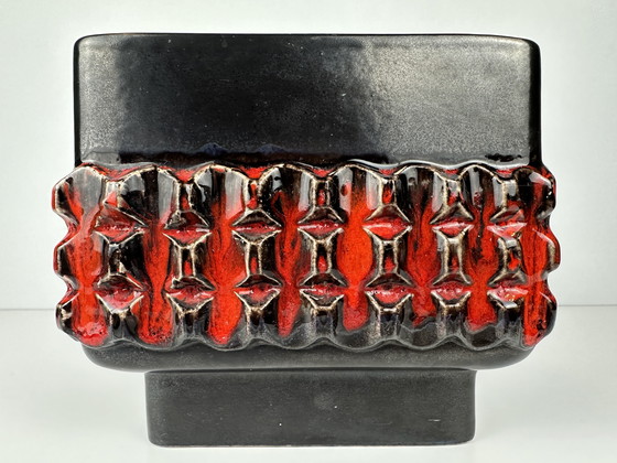 Image 1 of Vintage flower pot - square - Fohr Keramik