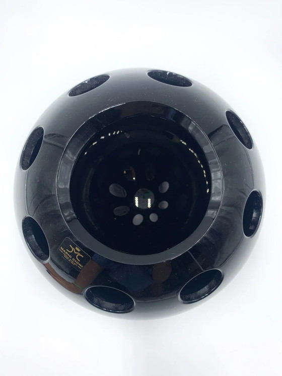 Schwarze Kristall-Mehrblumen-Vase von Mario Cioni – Vasen (photo 4 of 5)