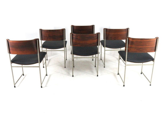 Image 1 of Cees Braakman for Pastoe SM08 dining set table + 6 chairs
